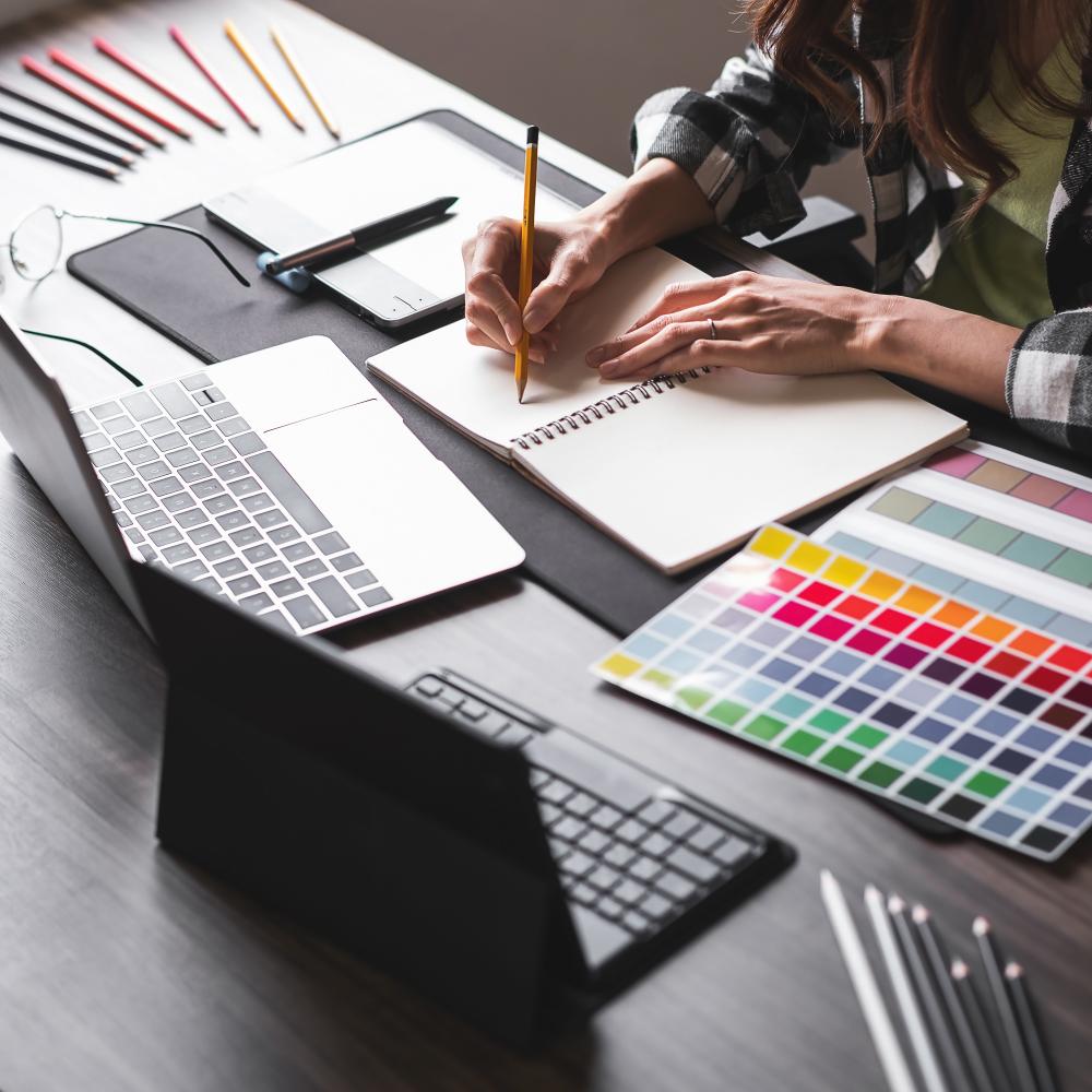 Detail-oriented small business web design Captivating website interface design close-up